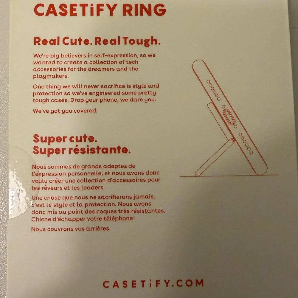 Casetify Abalone shell Phone Ring new in box
